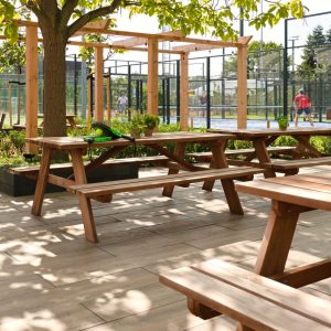Hardhouten picknicktafel Comfort