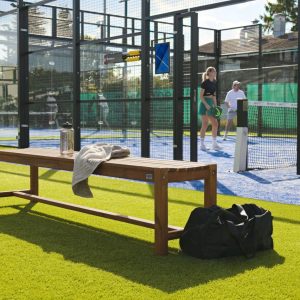 Teak tuinbank Court