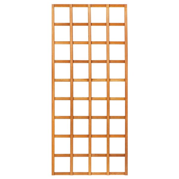 Trellis recht hardhout kunstmatig gedroogd H180 x B90 cm