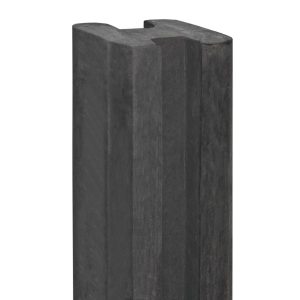 Berton-E-sleufpaal Vecht antraciet 10 x 10 x 270 cm eindmodel