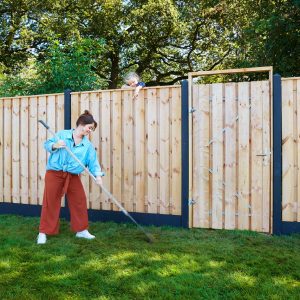Berton©-paal IJssel antraciet gecoat diamantkop 10 x 10 x 280 cm kabeldoorvoer