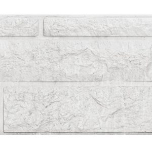 Berton©-motiefplaat wit/grijs H36 x D3,5 x L184 cm rotsmotief enkelzijdig