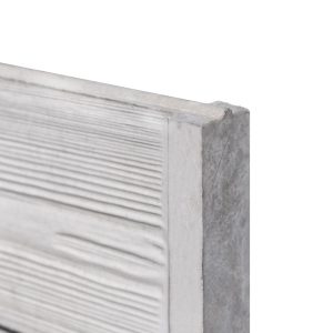 Berton©-motiefplaat smal wit/grijs H26 x D3,5 x L184 cm rabat-houtmotief