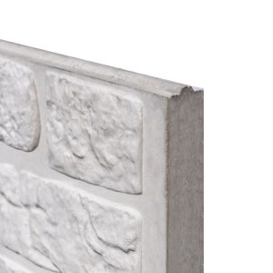 Berton©-motiefplaat smal wit/grijs H26 x D3,5 x L184 cm romeinsmotief