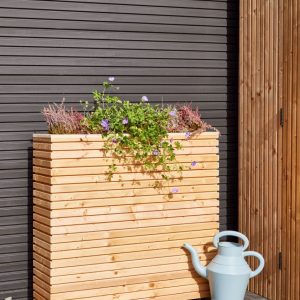 Berton©-motiefplaat smal antraciet gecoat H26 x D3,5 x L184 cm Deens rabat