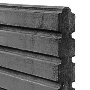 Berton©-motiefplaat smal antraciet H26 x D3,5 x L184 cm Deens rabat
