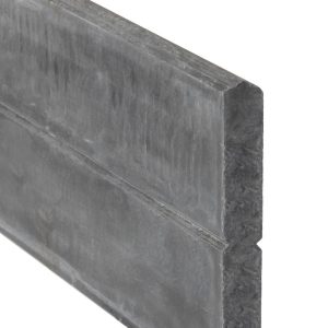 Berton©-motiefplaat smal antraciet H26 x D3,5 x L184 cm blokhutprofiel