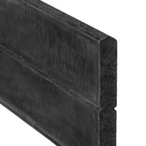 Berton©-motiefplaat smal antraciet gecoat H26 x D3,5 x L184 cm blokhutprofiel