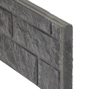 Berton©-motiefplaat antraciet H36 x D3,5 x L184 cm rotsmotief