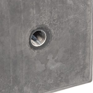 Berton© betonpoer 18,0 x 18,0 x 50,0 cm, antraciet, M20-bus