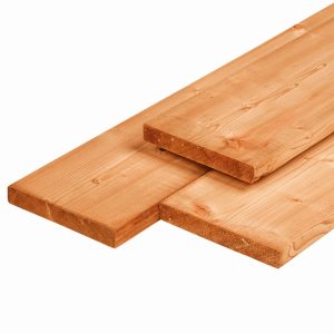 Red Class Wood ME vuren vlonderplank 2,8 x 19,5 x 400 cm, gedroogd, geïmpregneerd, 3 zijden geschaafd, 1 zijde fijnbezaagd