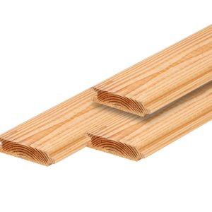 Douglas blokhutprofiel 2,8 x 14,5 x 200 cm, gedroogd, geschaafd