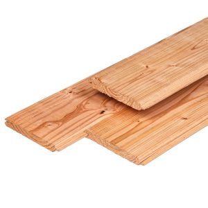 Douglas t&g-profiel 1,8 x 14,5 x 300 cm, gedroogd, geschaafd, 2 zijden vellingkant