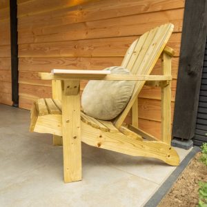 Loungestoel Miami vuren gedroogd, groen geïmpregneerd
