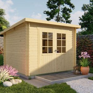 Blokhut - Tuinhuis Jörgen | 28 mm | vuren Red Class Wood geïmpregneerd