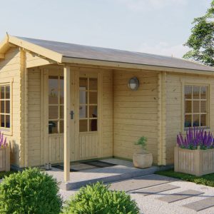 Blokhut - Tuinhuis Johan | 34 mm | vuren Red Class Wood geïmpregneerd