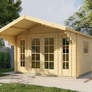 Blokhut - Tuinhuis Inglund | 44 mm | vuren Red Class Wood geïmpregneerd