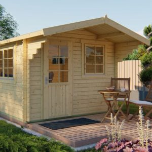 Blokhut - Tuinhuis Riho | 40 mm | vuren Red Class Wood geïmpregneerd
