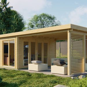 Blokhut - Tuinhuis Casper | 58 mm | vuren Red Class Wood geïmpregneerd