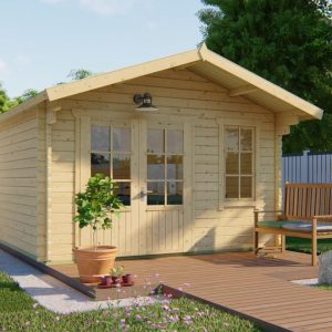 Blokhut - Tuinhuis Ulrik | 44 mm | vuren Red Class Wood geïmpregneerd