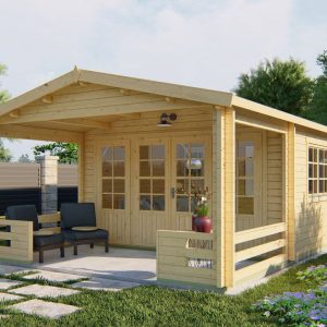 Blokhut - Tuinhuis Ipswich | 58 mm | vuren onbehandeld