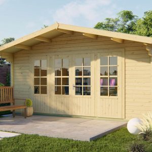 Blokhut - Tuinhuis Newcastle | 58 mm | vuren Red Class Wood geïmpregneerd