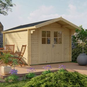 Blokhut - Tuinhuis Pamplona | 34 mm | vuren Red Class Wood geïmpregneerd