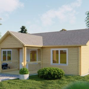 Blokhut - Tuinhuis Finn | 92 mm | vuren Red Class Wood geïmpregneerd