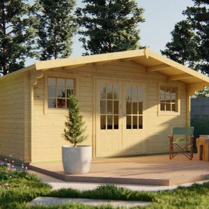 Blokhut - Tuinhuis Karen | 40 mm | Red Class Wood geïmpregneerd