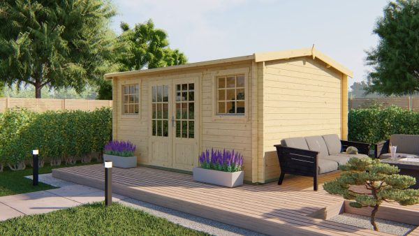 Blokhut - Tuinhuis Jenny | 40 mm | onbehandeld