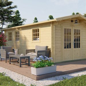 Blokhut - Tuinhuis Rick | 40 mm | onbehandeld