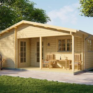 Blokhut - Tuinhuis Ardee | 70 mm | vuren Red Class Wood geïmpregneerd