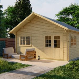 Blokhut - Tuinhuis Big Llanes | 44 mm | Red Class Wood geïmpregneerd