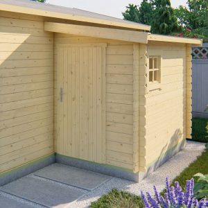 Blokhut - Tuinhuis Toilet kit annexe | 28 mm | Red Class Wood geïmpregneerd