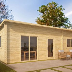 Blokhut - Tuinhuis Las Palmas | 44 mm | Red Class Wood geïmpregneerd