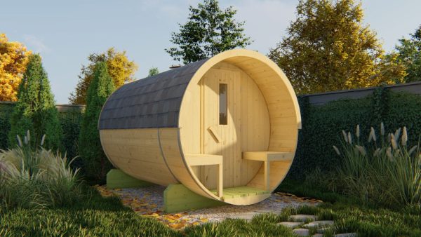 Saunabarrel | Ø205 x 300 cm | 38 mm | onbehandeld vuren