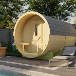 Saunabarrel | Ø205 x 350 cm | 38 mm | onbehandeld vuren