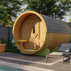Saunabarrel | Ø205 x 350 cm | 42 mm | Thermowood
