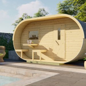 Sauna Oval | 38 mm | onbehandeld
