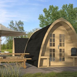 Camping POD 400 | 28 mm | vuren onbehandeld