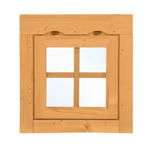 Uitzetraam enkel W4 vuren 57 x 57 cm | bruin geïmpregneerd