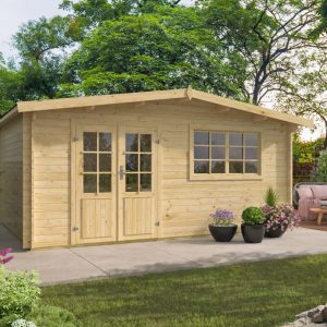 Blokhut - Tuinhuis Toledo | 34 mm | vuren Red Class Wood geïmpregneerd