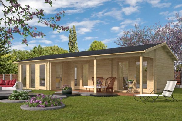 Blokhut - Tuinhuis Letterkenny | 70 mm | vuren Red Class Wood geïmpregneerd