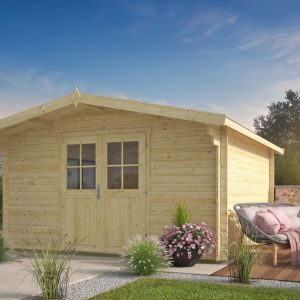Blokhut - Tuinhuis Torrent | 34 mm | vuren Red Class Wood geïmpregneerd
