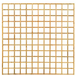 Trellis recht, lamel 1,3 x 2,5 cm grenen groen geïmpregneerd H180 x B180 cm
