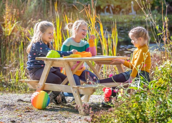 Kinderpicknicktafel, geschaafd grenen
