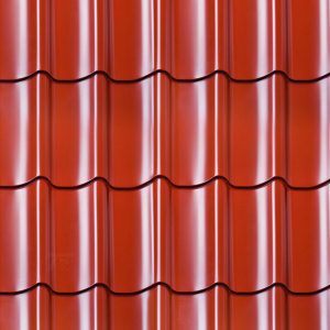 Dakpanprofielplaten terracotta, Garage Geir