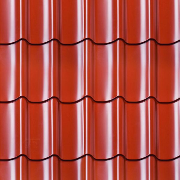 Dakpanprofielplaten terracotta, Garage Geir