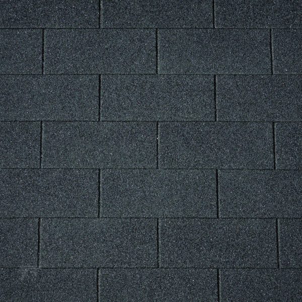 Dakshingles recht zwart - pak 3 m²