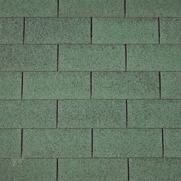 Dakshingles recht groen - pak 3 m²